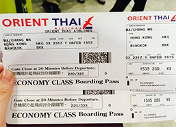 协助预订往返机票和泰国酒店